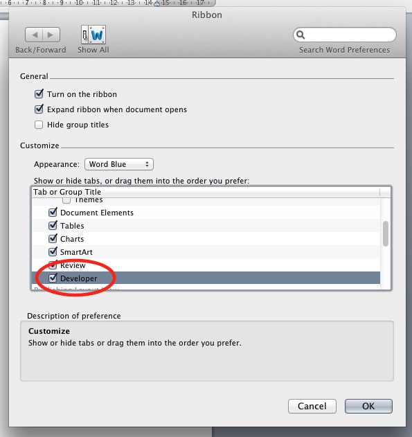 creating forms in word 2011 for mac